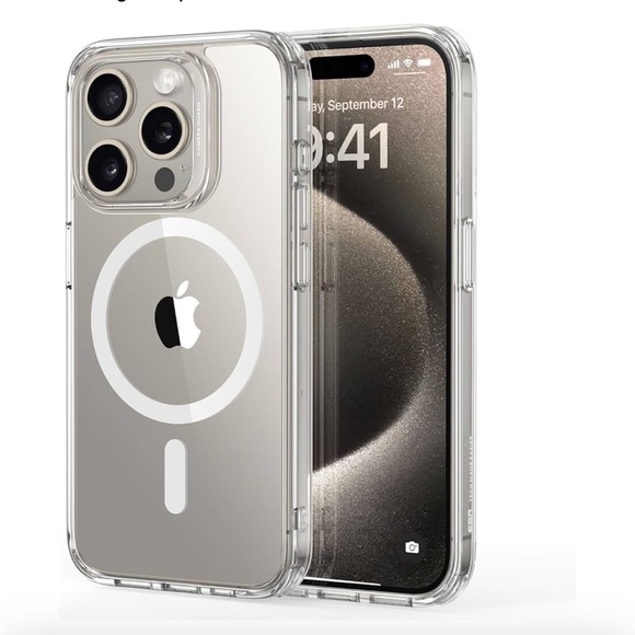 iPhone 15 Pro Max Ultra Hybrid Clear Kevlar Case New in box with Barcode - Picture 2 of 3